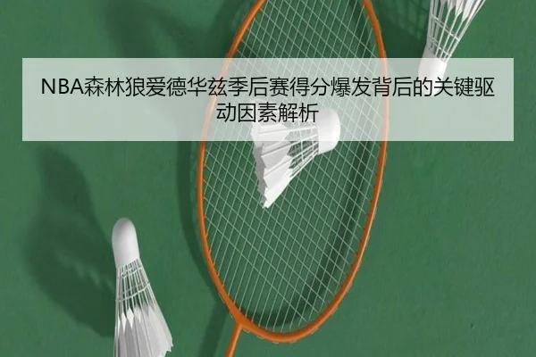 NBA森林狼爱德华兹季后赛得分爆发背后的关键驱动因素解析